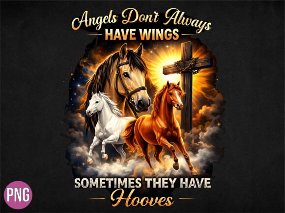 Angels Have Hooves Horse Cross PNG