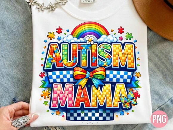 Autism Mama Rainbow Puzzle PNG Guide