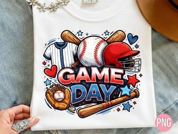 Baseball Game Day Gear PNG Design