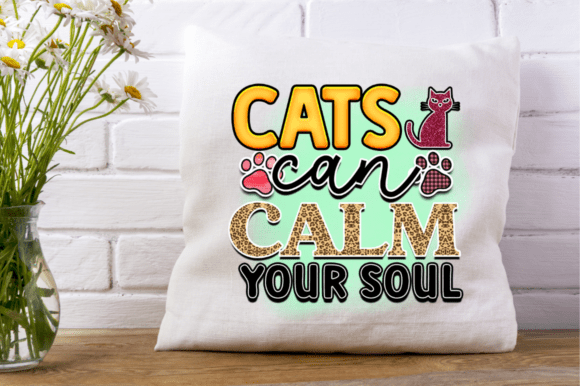 Cats Can Calm Your Soul PNG T-shirt Desi