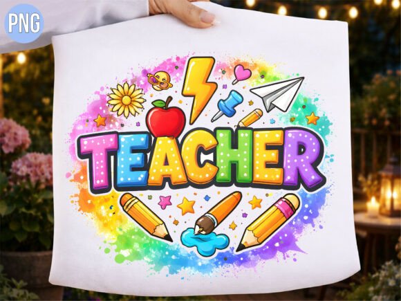 Elevate Your Classroom Aesthetics with Premium Colorful Teacher Supplies School PNG Designs