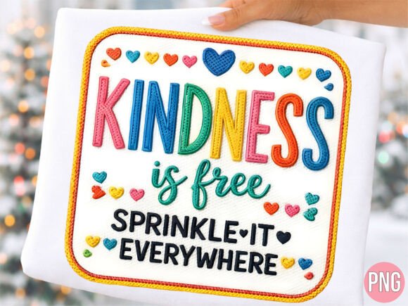 Elevating Brand Empathy: The Strategic Value of the Kindness is Free Sprinkle It T-shirt PNG in Modern Design