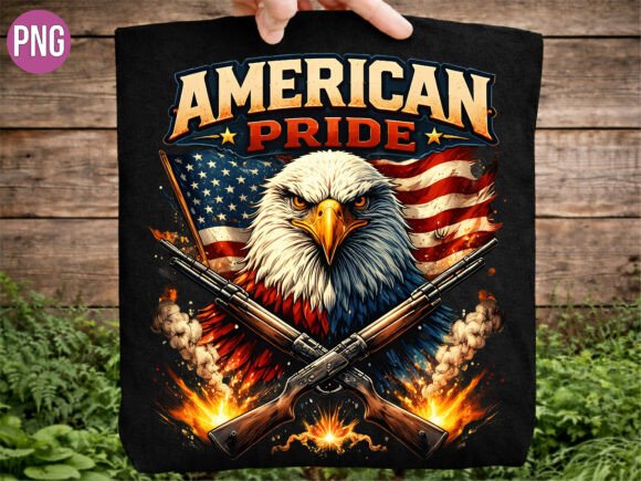 Evaluating the American Pride Eagle Patriotic Guns PNG for Creative Projects