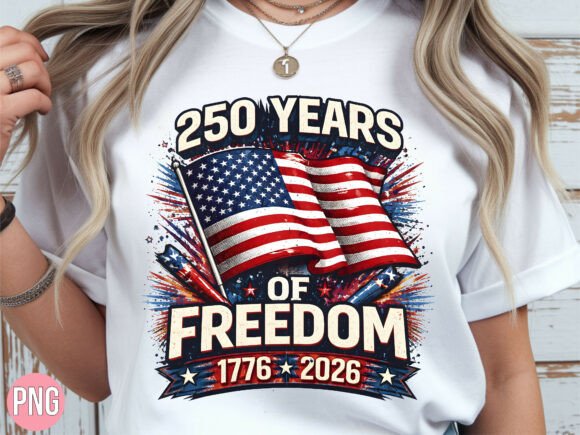 Unlocking Creative Potential with the 250 Years Freedom Flag PNG Shirt Design