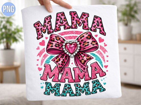 Unlocking Creative Potential with the Pink Leopard Mama Heart Bow Shirt PNG Design